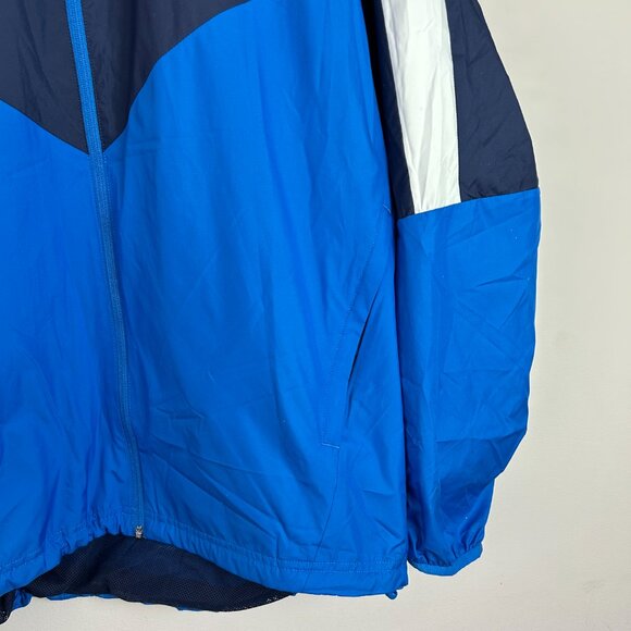 NWT Puma Jacket Mens XL Strong Blue Power Vent Windbreaker Full Zip Hoodie - Picture 4 of 8